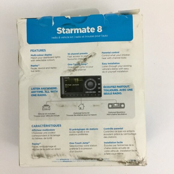 SiriusXM Starmate 8 Radio and Vehicle Kit Black ST8TK1C - Picture 9 of 10
